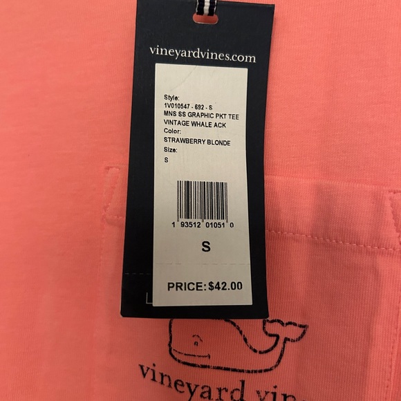 Brand new Vineyard Vine pink tshirt - Picture 3 of 3